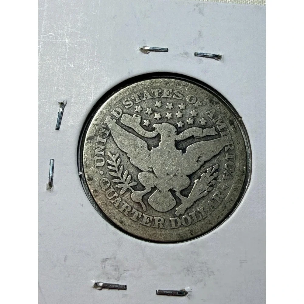 Lot‎ of 3 Barber Quarters 1898 1911 1916-D US Silver Coins 25c Estate Find